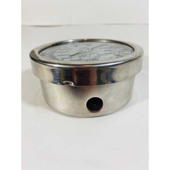 Marsh Pressure Gauge 3000 PSI Liquid Glycerin Filled PARTS ONLY Steampunk Art - Picture 7 of 7